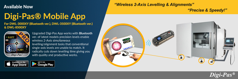 Digi-Pas DWL 3000 x Y 0,01 ° Bluetooth 2-axis Niveau numérique haute précision 